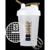 BBSHOP шейкер бело позолоченный с сеточкой и венчиком (400мл)